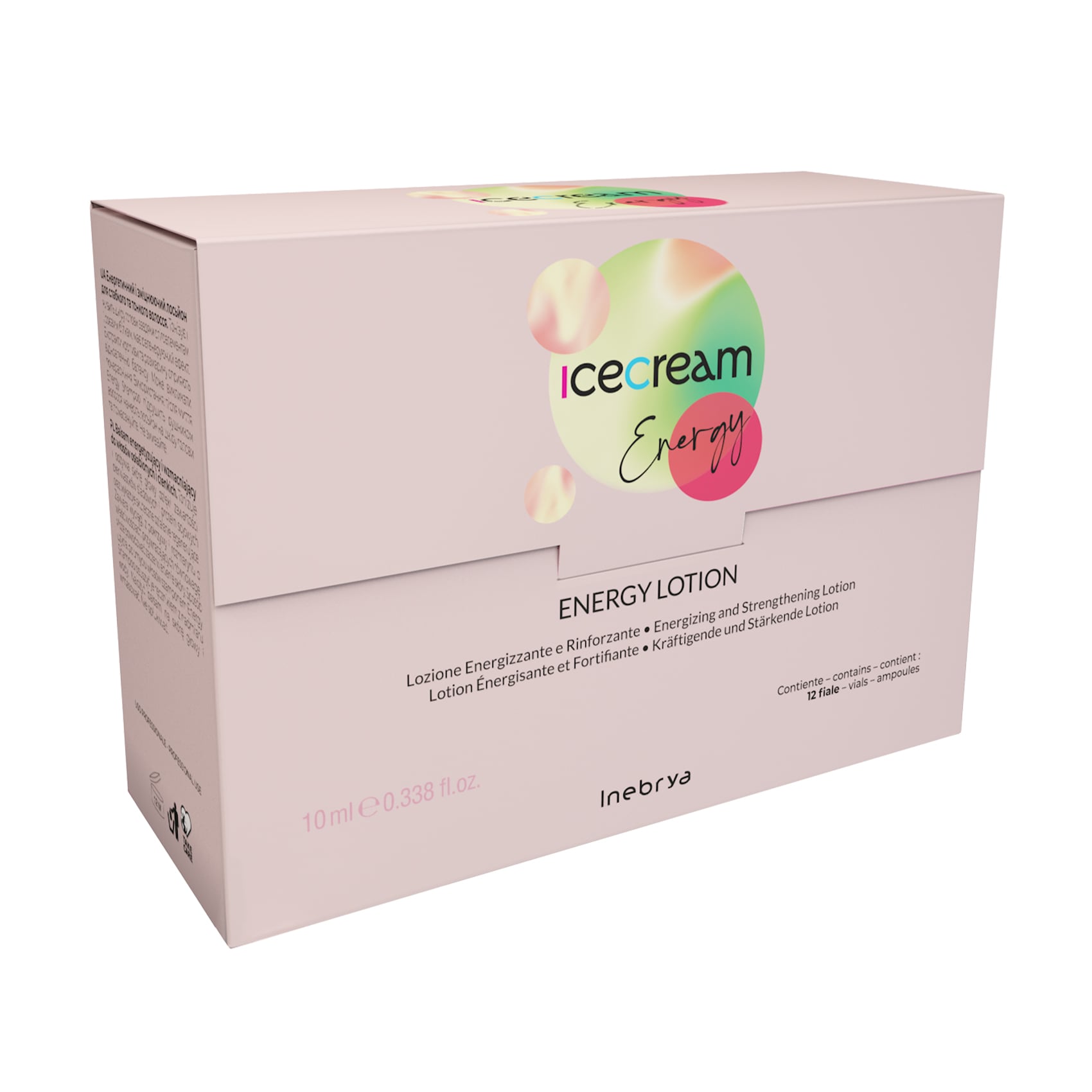 Лосьйон проти випадіння волосся Inebrya Ice Cream Energy Lotion Intensive Effect Ampoules, 12*10 мл